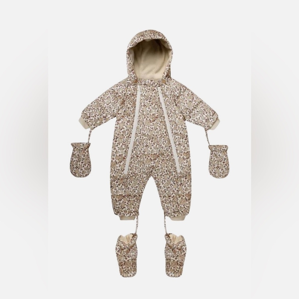 Rylee & Cru Snow Puffer Suit Floral Pattern